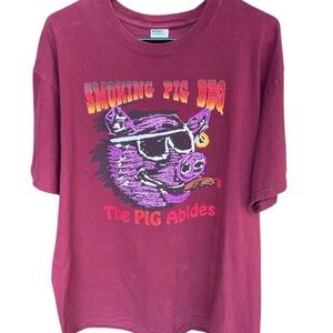 Port and Company Maroon Graphic Tee